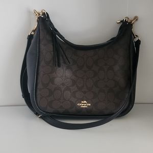 Coach Hobo Bag Monogram Canvas